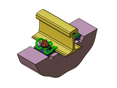 The Rail Fastening System with Tension Clamp Skl 14 